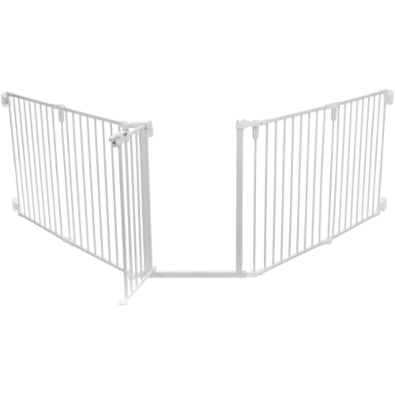 TRIXIE Hunde-Absperrgitter mit Tür, 5-teilig