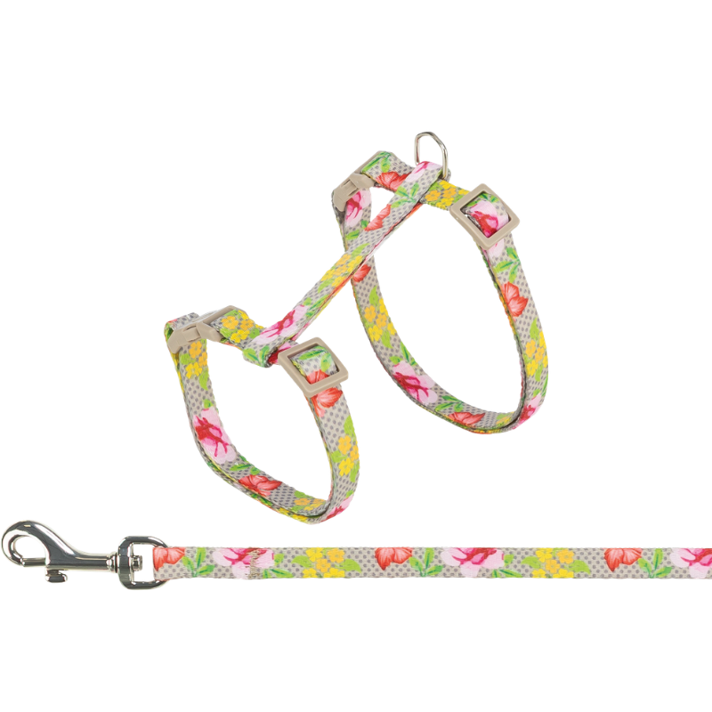 TRIXIE Katzengeschirr mit Leine, Blumen
