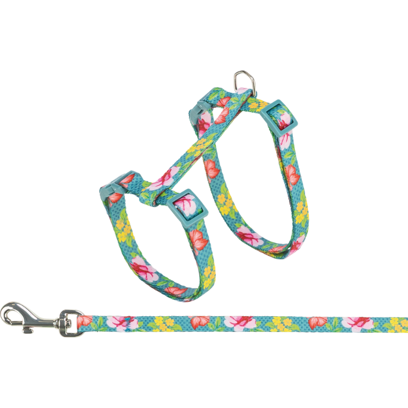 TRIXIE Katzengeschirr mit Leine, Blumen
