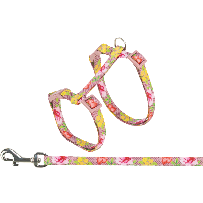 TRIXIE Katzengeschirr mit Leine, Blumen