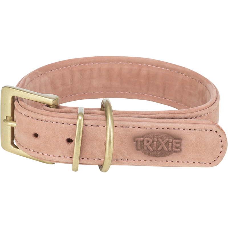 TRIXIE Pure Halsband, Leder extra breit