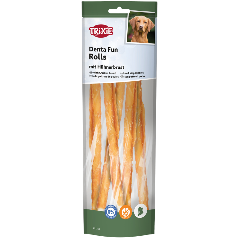 TRIXIE Rolls mit Hühnerbrust 4 x 30 g