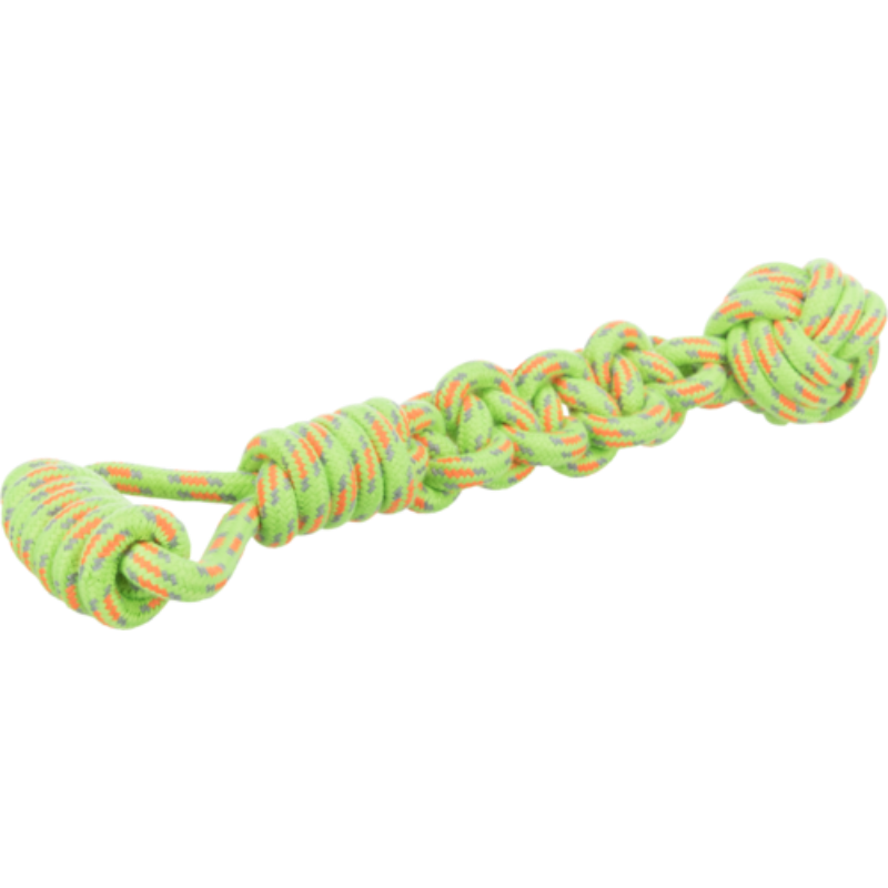 TRIXIE Spieltau mit eingeflochtenem Ball, Baumwolle/Polyester
