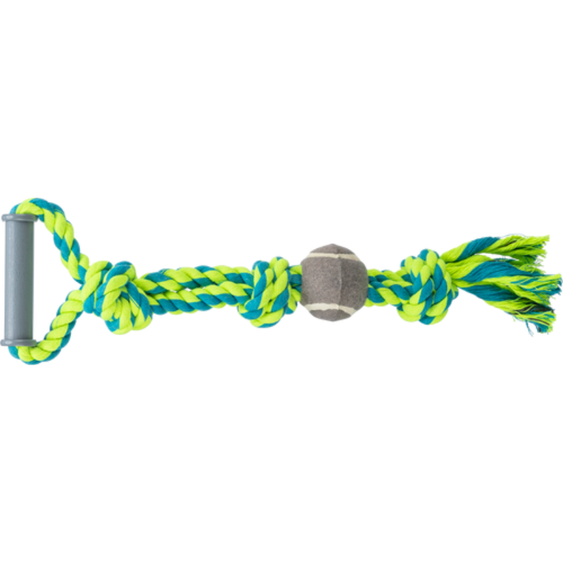 TRIXIE Spieltau mit Tennisball, Baumwolle/Polyester