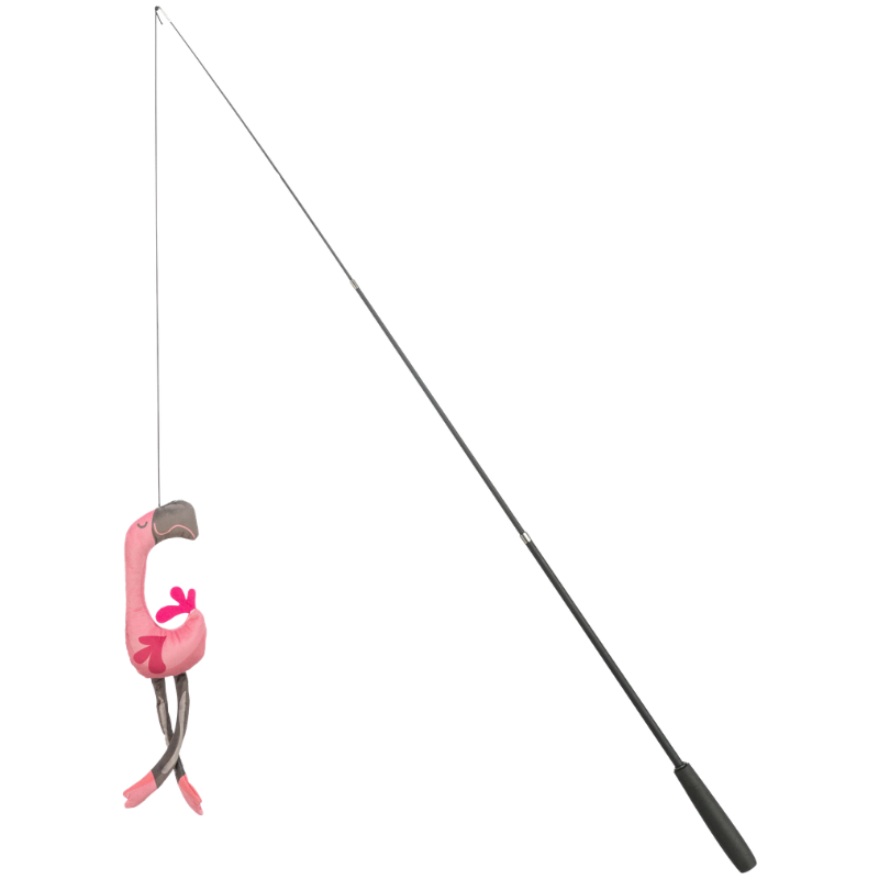TRIXIE Teleskop-Spielangel Flamingo, Fiberglas