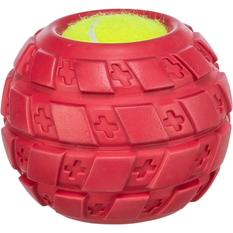 TRIXIE Tennisball im Reifen, Naturgummi