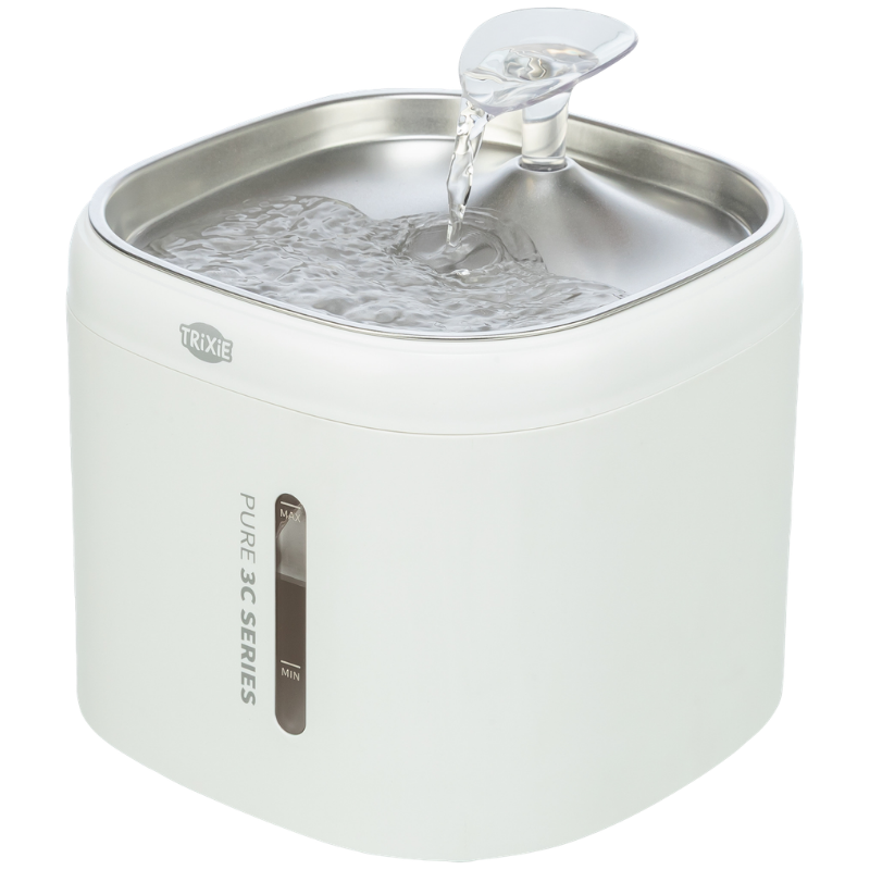 TRIXIE Trinkbrunnen Aqua Pure, Kunststoff/Edelstahl