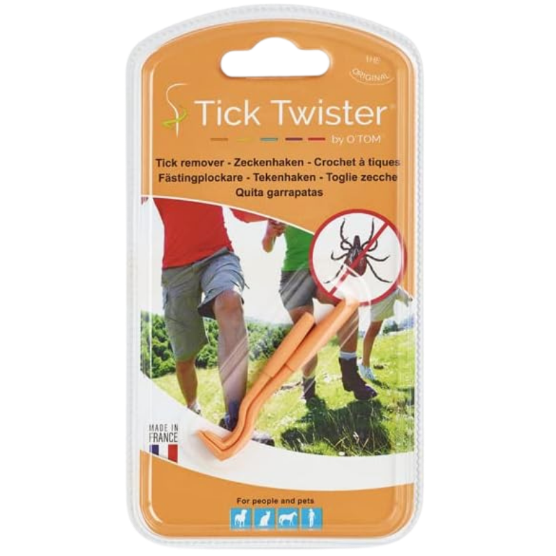 Tick Twister by OTom Zeckenhaken 2 Stück Farbe orange in Blisterverpackung