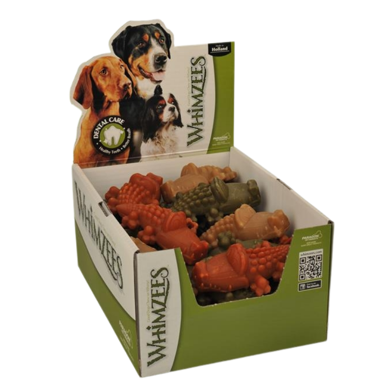 Whimzees Krokodil M Display 65 Stück