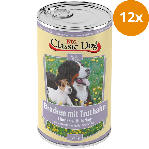 BTG Classic Dog Dose Brocken mit Truthahn 1230 g