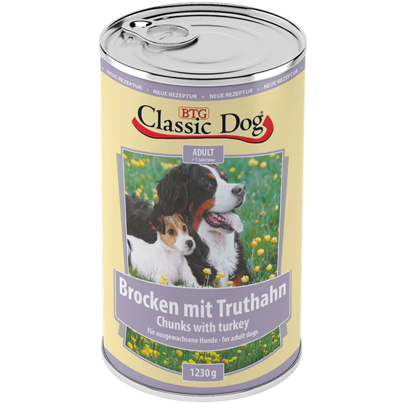 BTG Classic Dog Dose Brocken mit Truthahn 1230 g