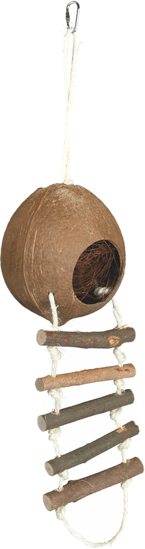 [Räumungsverkauf Trixie Kokosnusshaus für Hamster & Mäuse - 13 x 56 cm