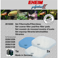 Set Filtermatte & Filtervlies für Experience/Professionel 350 - 1 x Matte, 2 x Vlies