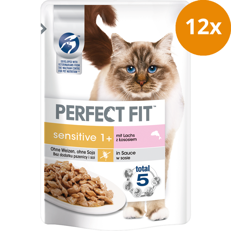 Perfect Fit Cat Portionsbeutel Sensitive 1+ Lachs 85 g