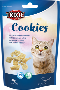 Cookies mit Lachs und Catnip - 50 g 