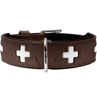 Halsband Swiss - braun - M (41 – 49 cm)