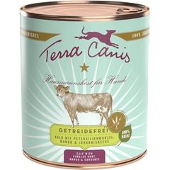 Terra Canis Menü Sensitive getreidefrei Kalb mit Petersilienwurzel, Mango & Johannisbeere 800 g