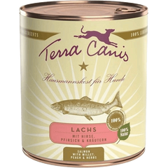 Menü Classic - 800 g - Lachs mit Hirse, Pfirsich & Kräutern