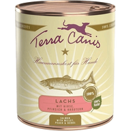 Terra Canis Menü Classic Lachs mit Hirse, Pfirsich & Kräutern 800 g