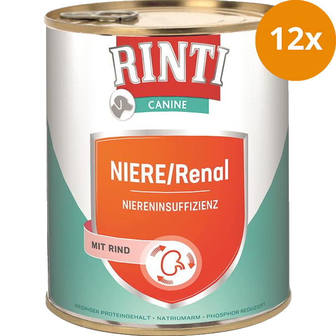 Rinti Canine Niere / Renal Rind 800 g