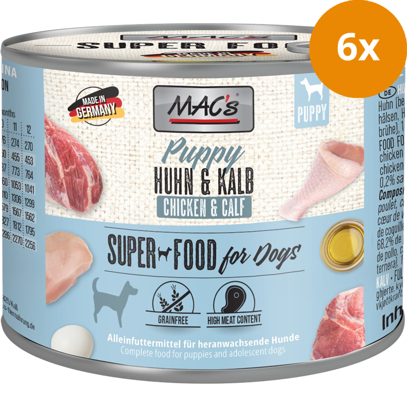 MAC's Dog Puppy Huhn & Kalb 200 g