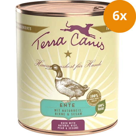 Terra Canis Menü Classic Ente mit Naturreis, Roter Bete, Birne & Sesam 800 g