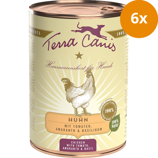 Terra Canis Menü Classic Huhn mit Amaranth, Tomaten & Basilikum 400 g