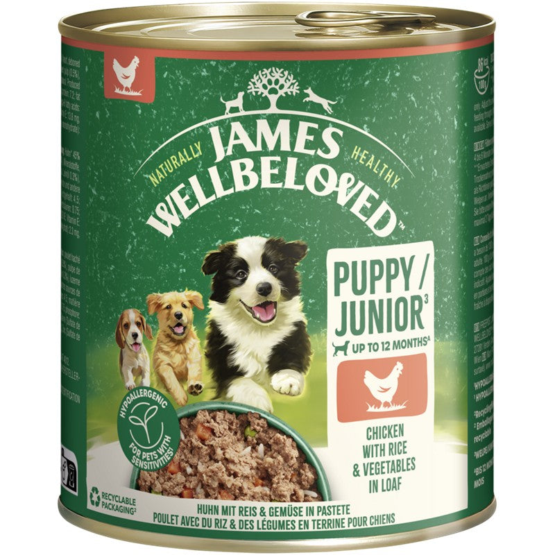 James Wellbeloved Dog Dose Junior Huhn Pastete 800g