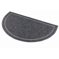 Trixie Vorleger für Katzentoiletten, halbrund, PVC, anthrazit