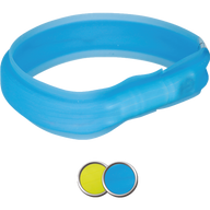 TRIXIE Flash Leuchtband USB - blau - M / L (50 cm)