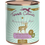 Terra Canis Menü Sensitive getreidefrei Wild mit Kartoffeln, Apfel & Preiselbeeren 800 g