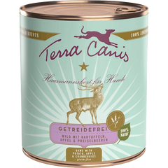 Terra Canis Menü Sensitive getreidefrei Wild mit Kartoffeln, Apfel & Preiselbeeren 800 g
