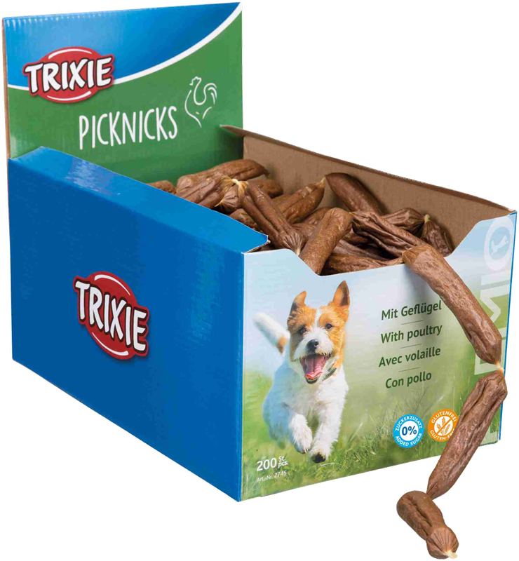 TRIXIE PREMIO Picknicks, Würstchenkette, 8 cm, 8 g - Geflügel