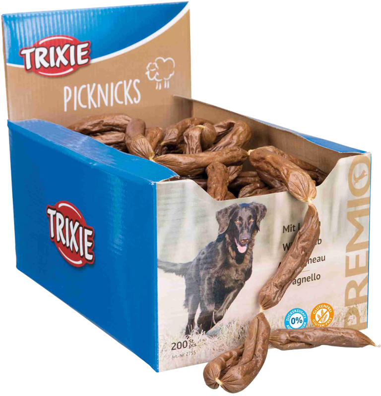 TRIXIE PREMIO Picknicks, Würstchenkette, 8 cm, 8 g - Lamm