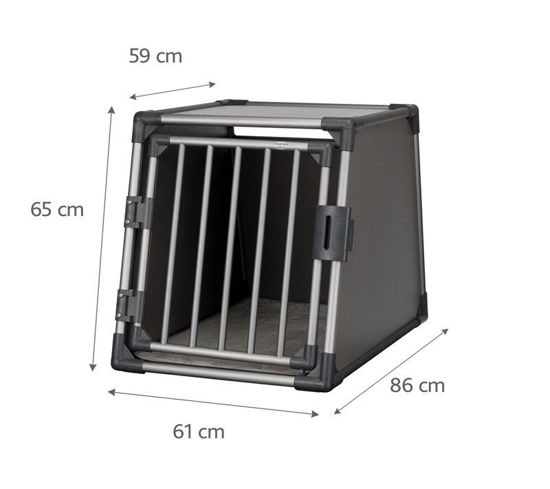 Transportbox Aluminium graphit - 61 × 65 × 86 cm 