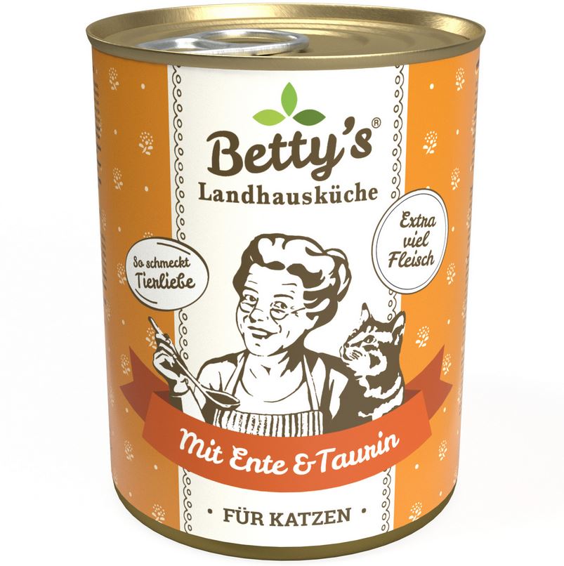 Bettys Landhausküche Katze Dose Ente 400 g