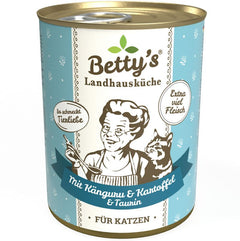 Bettys Landhausküche Katze Dose Känguru mit Kartoffeln 400 g