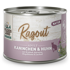 Wildes Land Ragout Kaninchen & Huhn 180 g