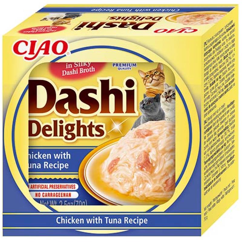 Inaba Cat Dashi Delights Chicken & Tuna 70g
