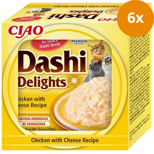 Inaba Cat Dashi Delights Chicken & Cheese 70g