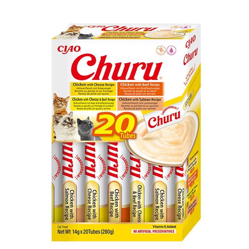 Inaba Cat Churu Varieties Chicken & Beef 20x14g