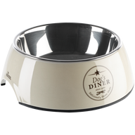 Melamin-Napf Cambridge - creme / braun - 160 ml