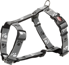 TRIXIE Silver Reflect H-Geschirr - XS / S (30 – 40 cm)