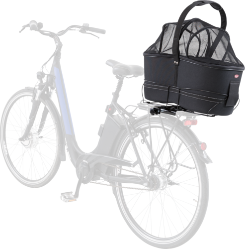 Fahrradkorb Long für breite Gepäckträger EVA - schwarz