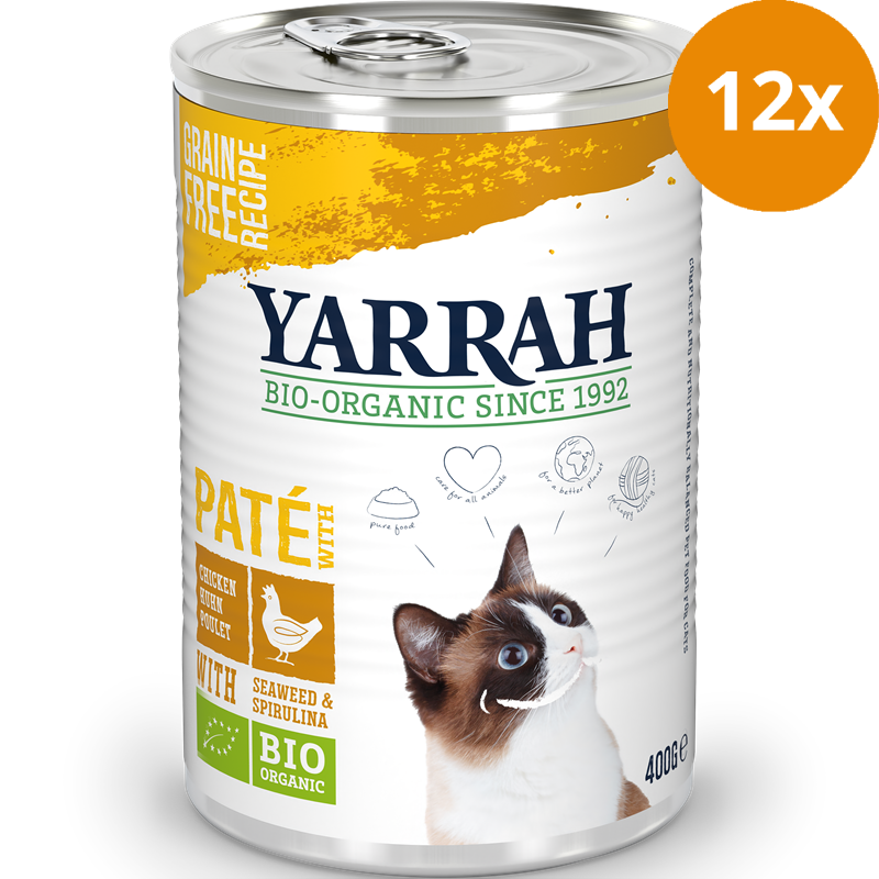 Yarrah Bio Paté Huhn für Katzen 400 g