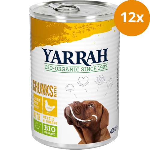 Yarrah Bio Chunks Huhn für Hunde 405 g