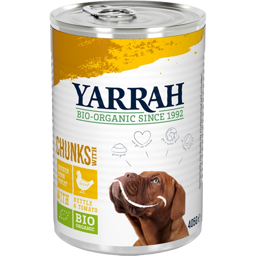 Yarrah Bio Chunks Huhn für Hunde 405 g