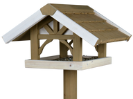natura Futterhaus mit Ständer - 45 × 28 × 44 cm / 1,25 m