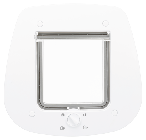 TRIXIE 4-Wege Freilauftür für Glastüren - weiß