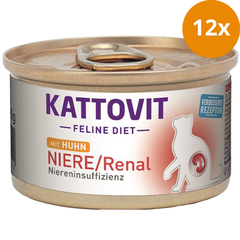 Kattovit Feline Diet Dose Niere / Renal Huhn 85 g